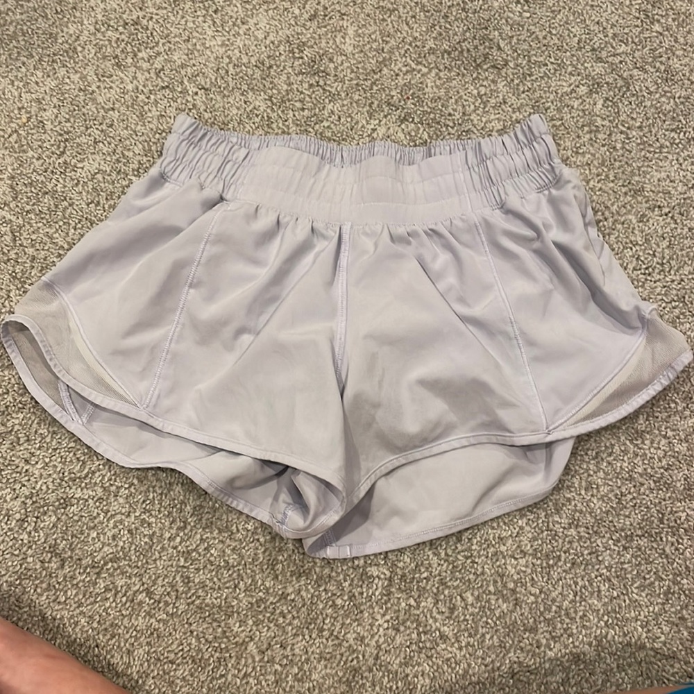 light blue lululemon shorts